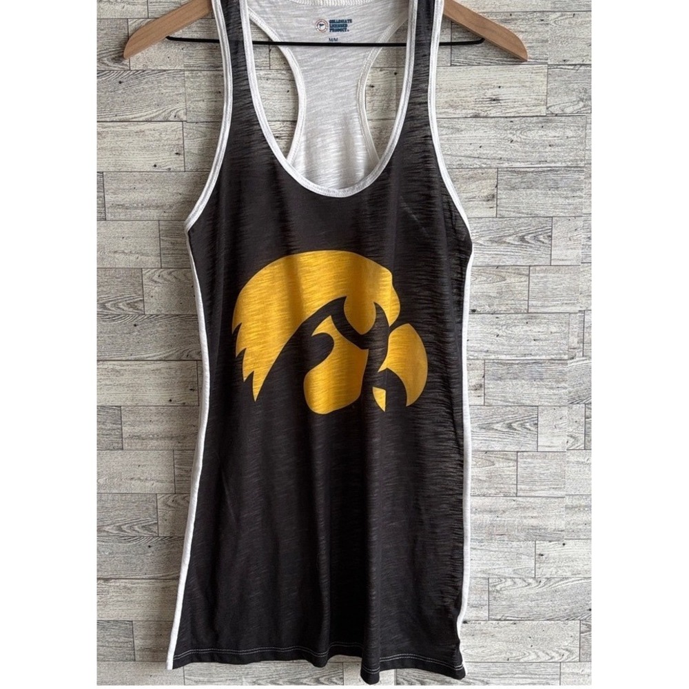 Iowa Hawkeyes Vintage Tank Top‎  women's medium Racerback Tailgate Workout